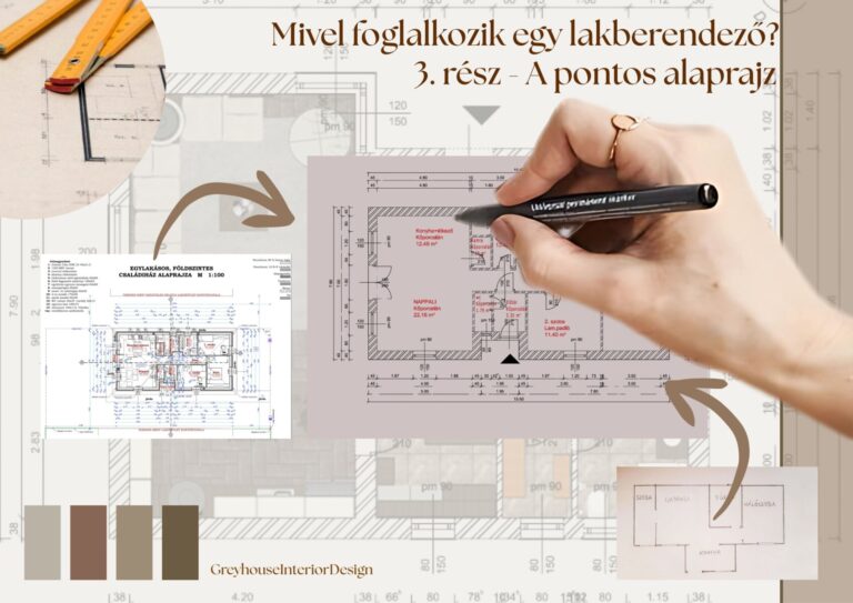 A lakberendezői munka rejtelmei, avagy mit is csinál egy lakberendező? 3. rész – A pontos alaprajz
